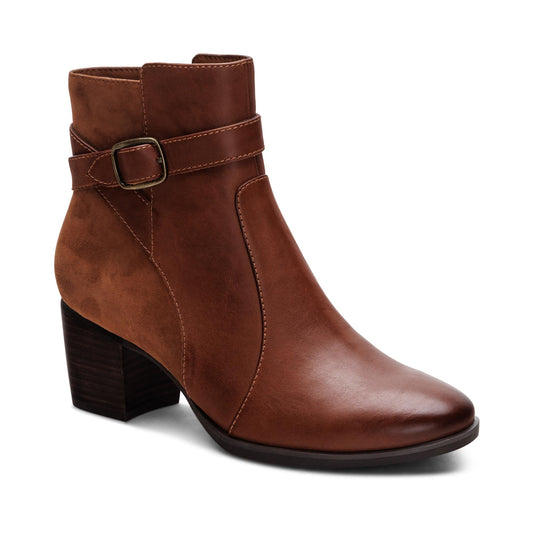 Aetrex Rebecca Heel Boot - Cognac