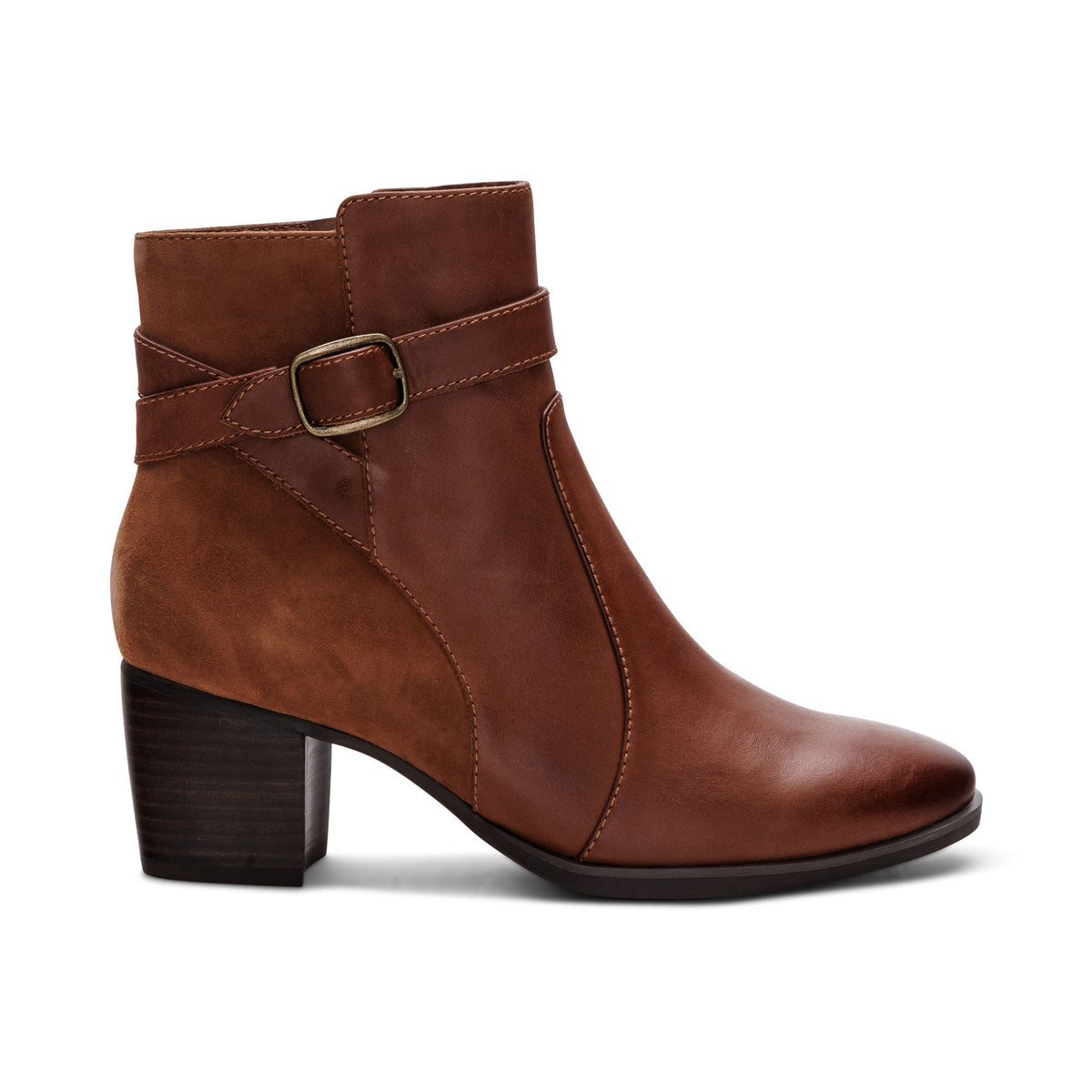 Aetrex Rebecca Heel Boot - Cognac