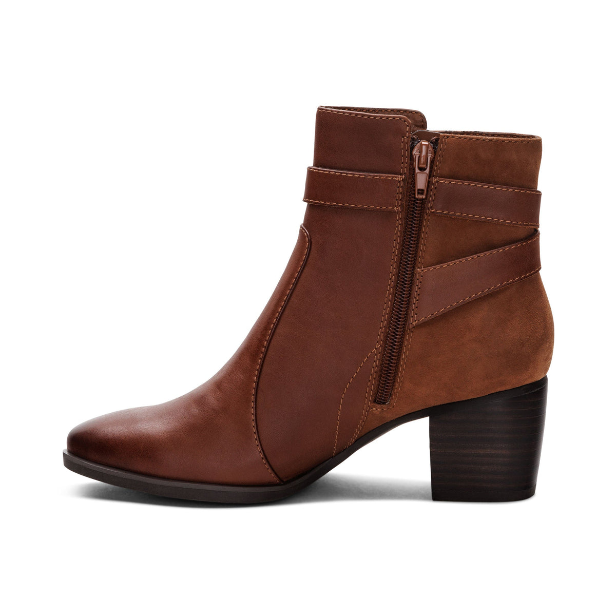 Aetrex Rebecca Heel Boot - Cognac