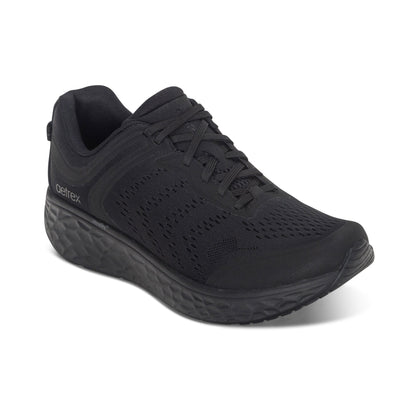 Aetrex Chase Arch Support Sneaker - Black/Black