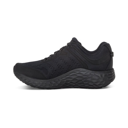 Aetrex Chase Arch Support Sneaker - Black/Black