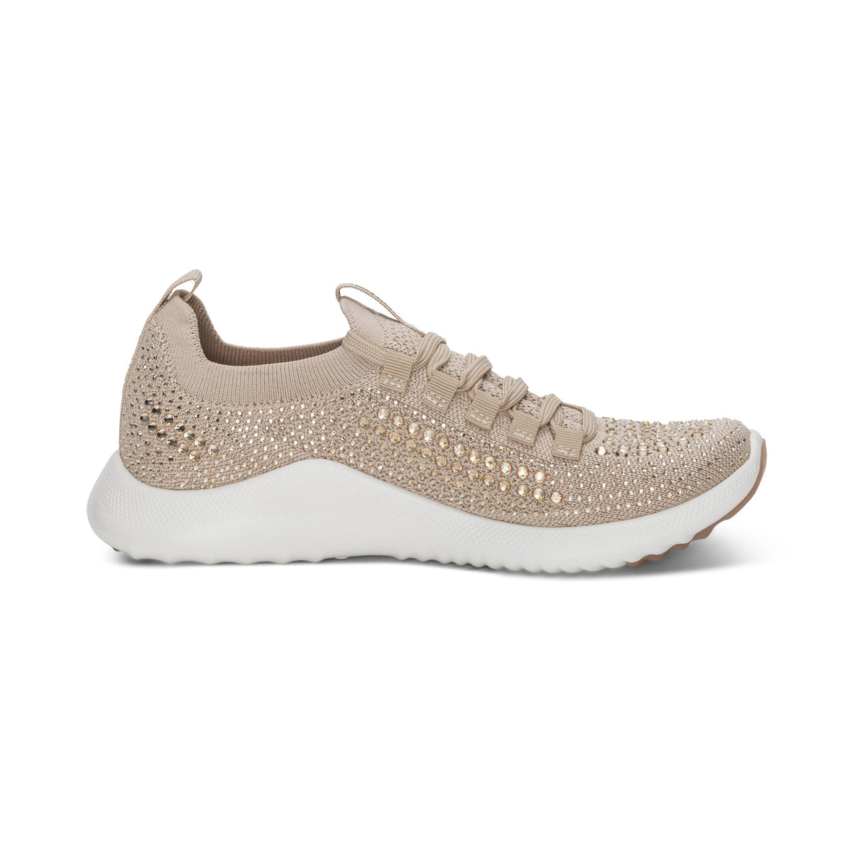 Aetrex Carly Arch Support Sneaker - Tan Sparkle