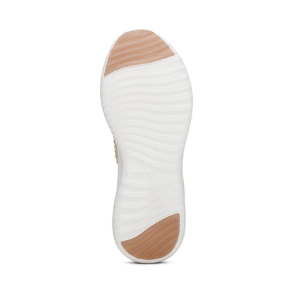 Aetrex Carly Arch Support Sneaker - Tan Sparkle