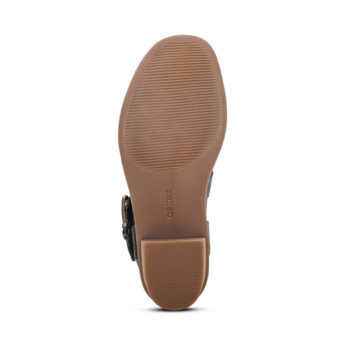 Aetrex Kristin Arch Support Block Heel - Black