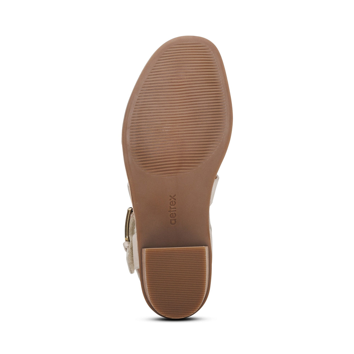Aetrex Kristin Arch Support Block Heel - Ivory