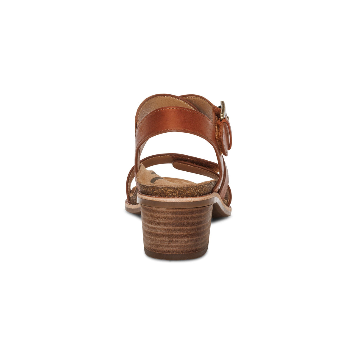 Aetrex Kristin Arch Support Block Heel - Cognac
