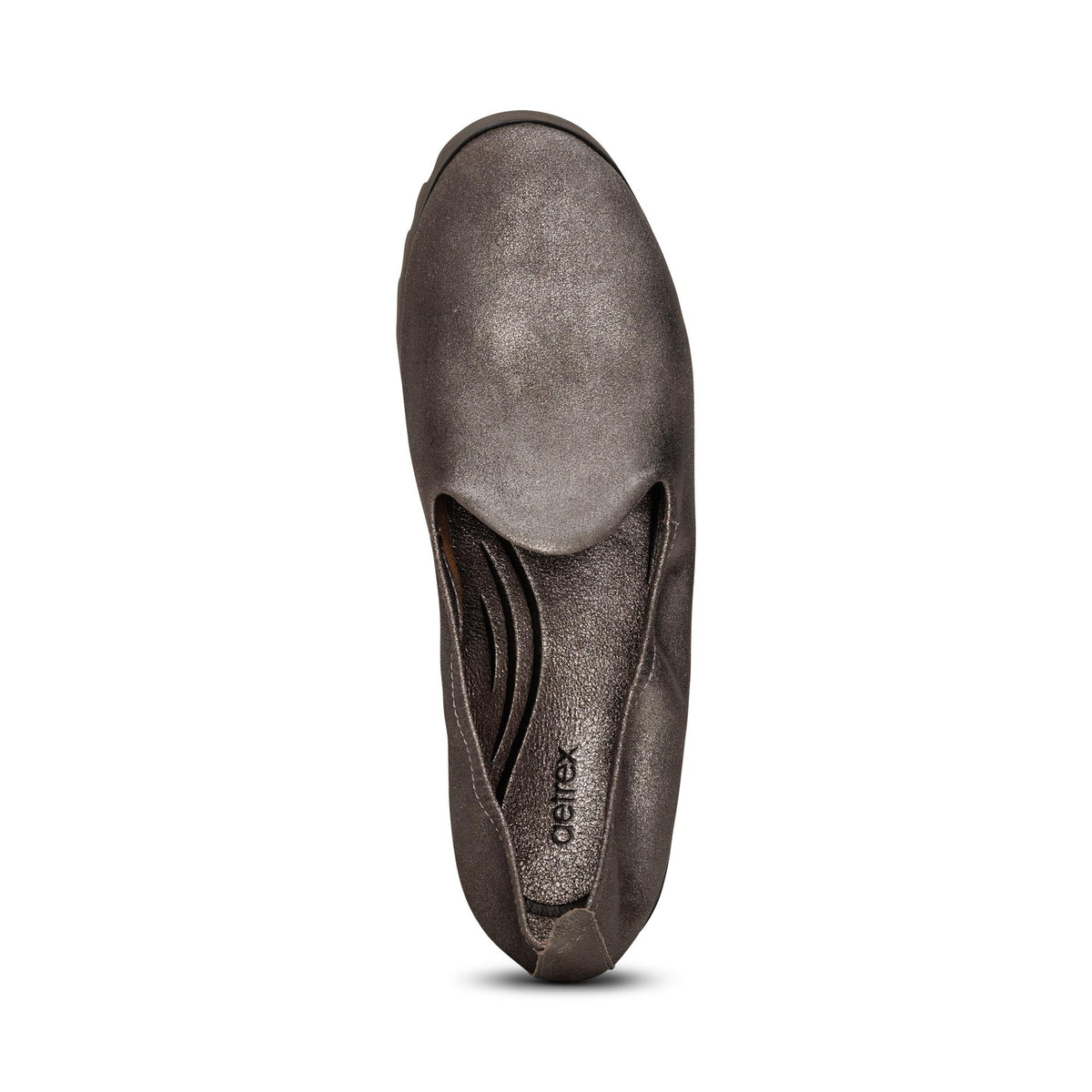 Aetrex Liz Arch Support Slip-On - Brushed Silver