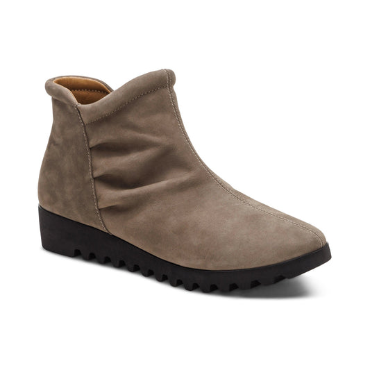 Aetrex Zoey Slip-On Boot - Dark Taupe