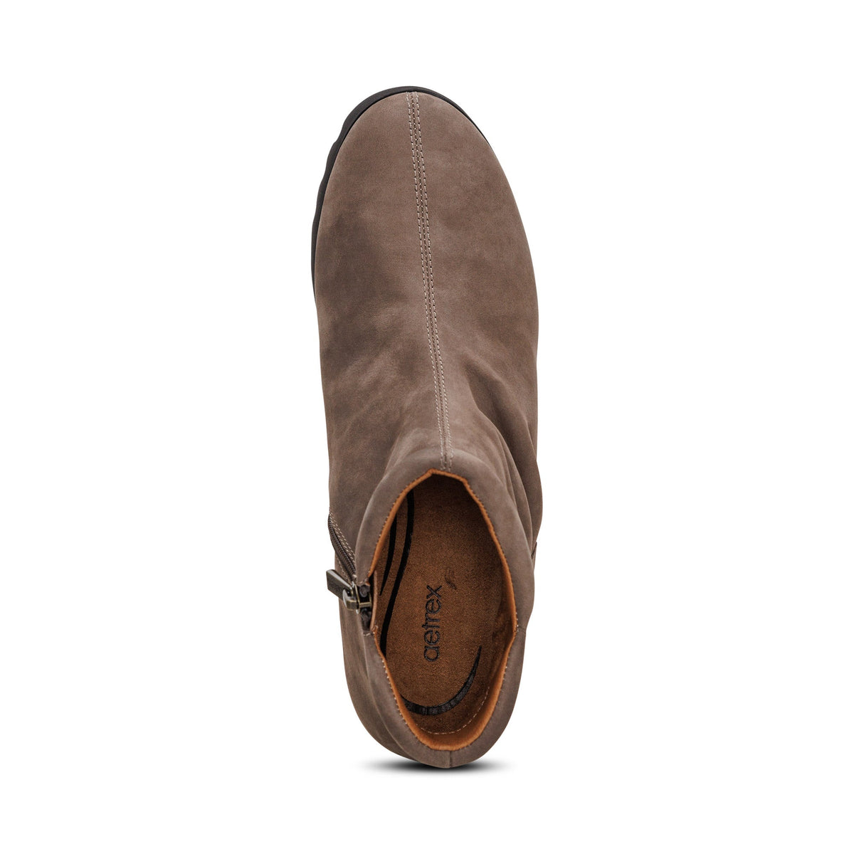 Aetrex Zoey Slip-On Boot - Dark Taupe