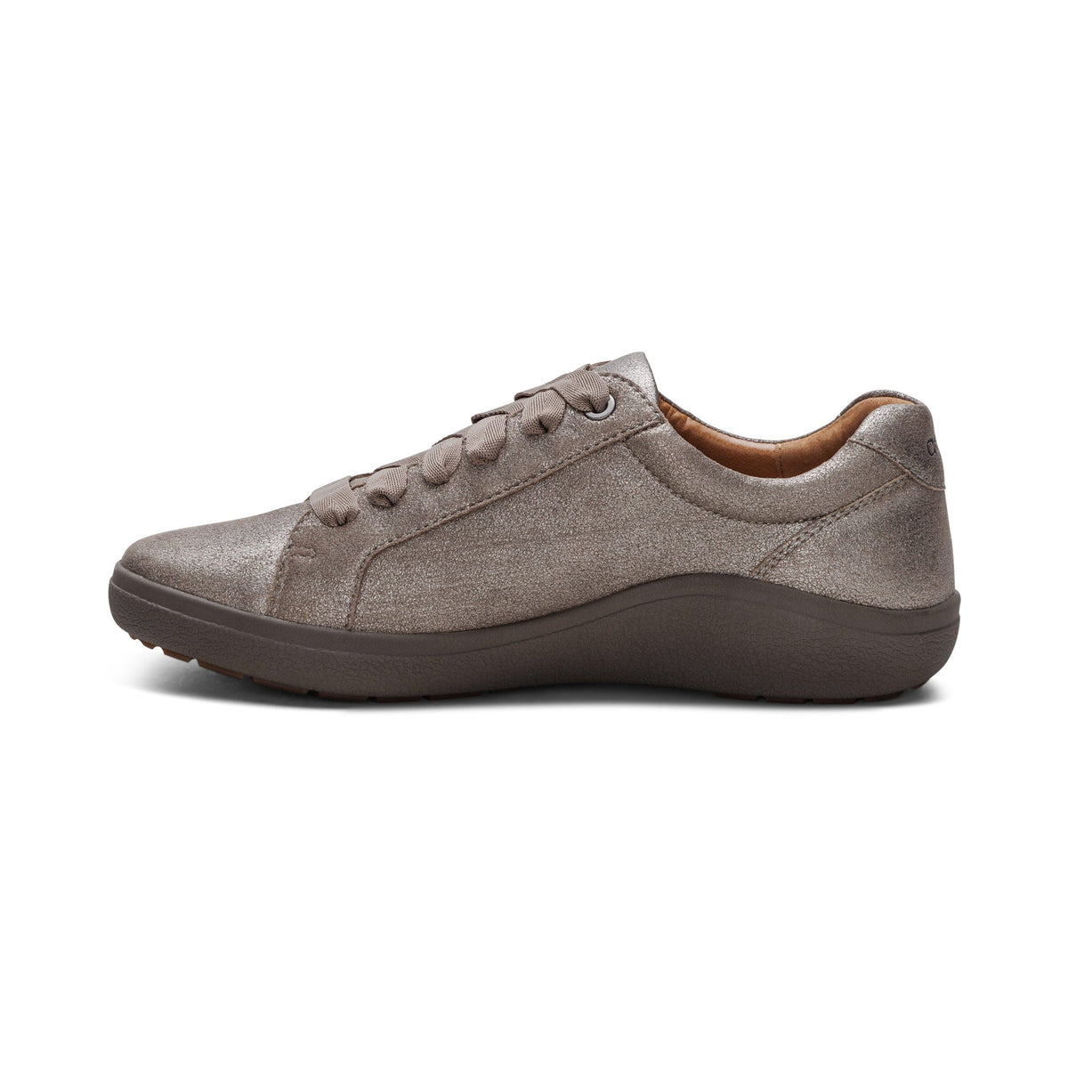Aetrex Courtney Lace-up Sneaker - Brushed Silver