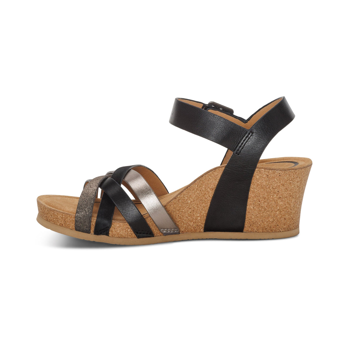 Aetrex Noelle Arch Support Wedge - Black