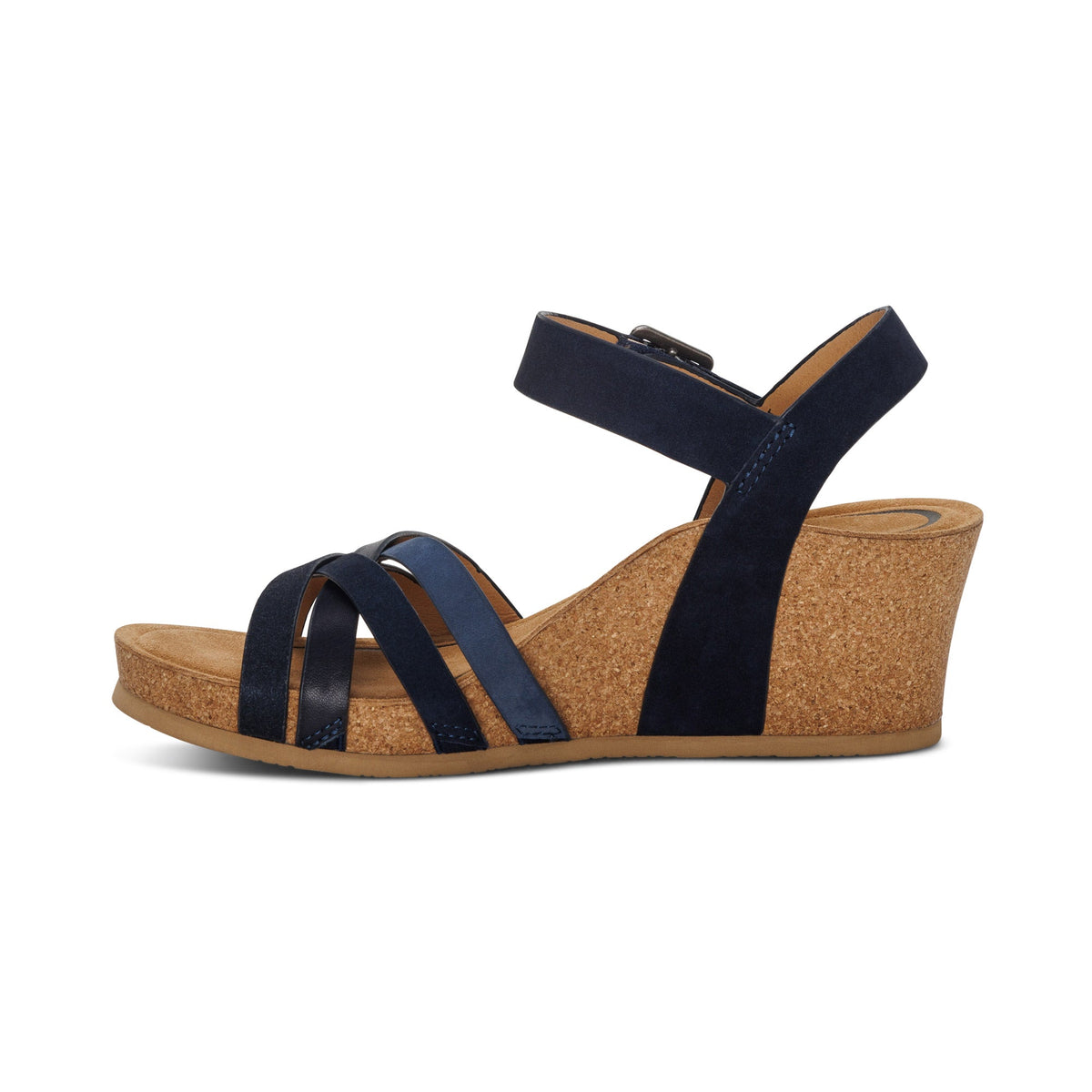Aetrex Noelle Arch Support Wedge - Navy