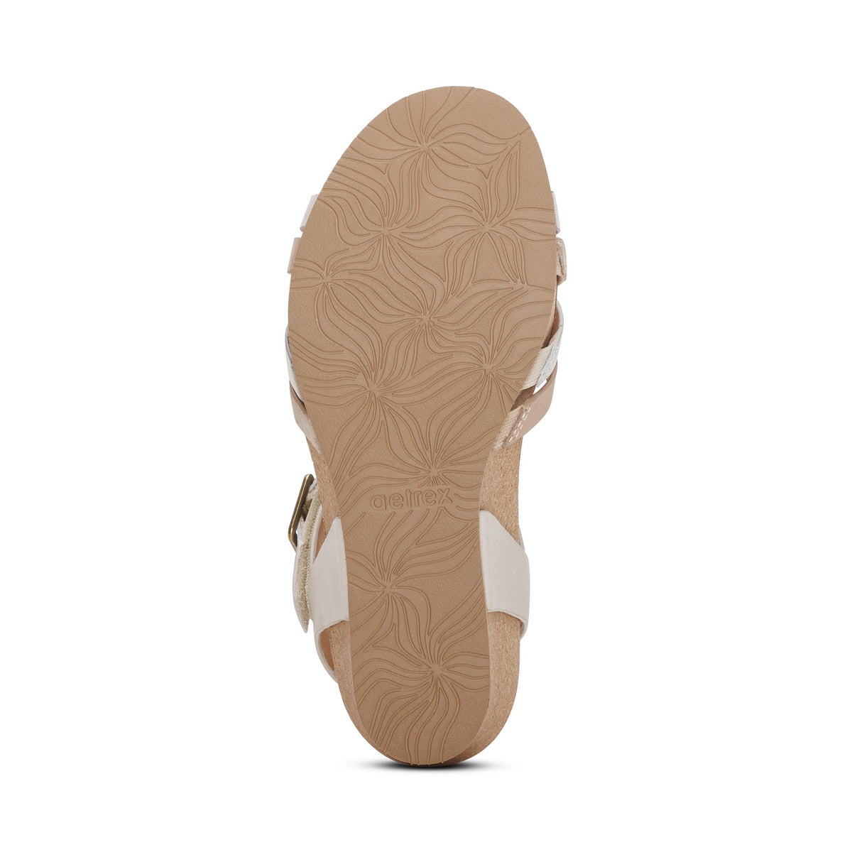 Aetrex Noelle Arch Support Wedge - Ivory