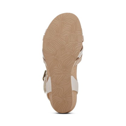 Aetrex Noelle Arch Support Wedge - Ivory