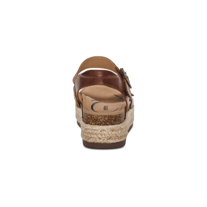 Aetrex Paula Arch Support Platform Sandal - Walnut