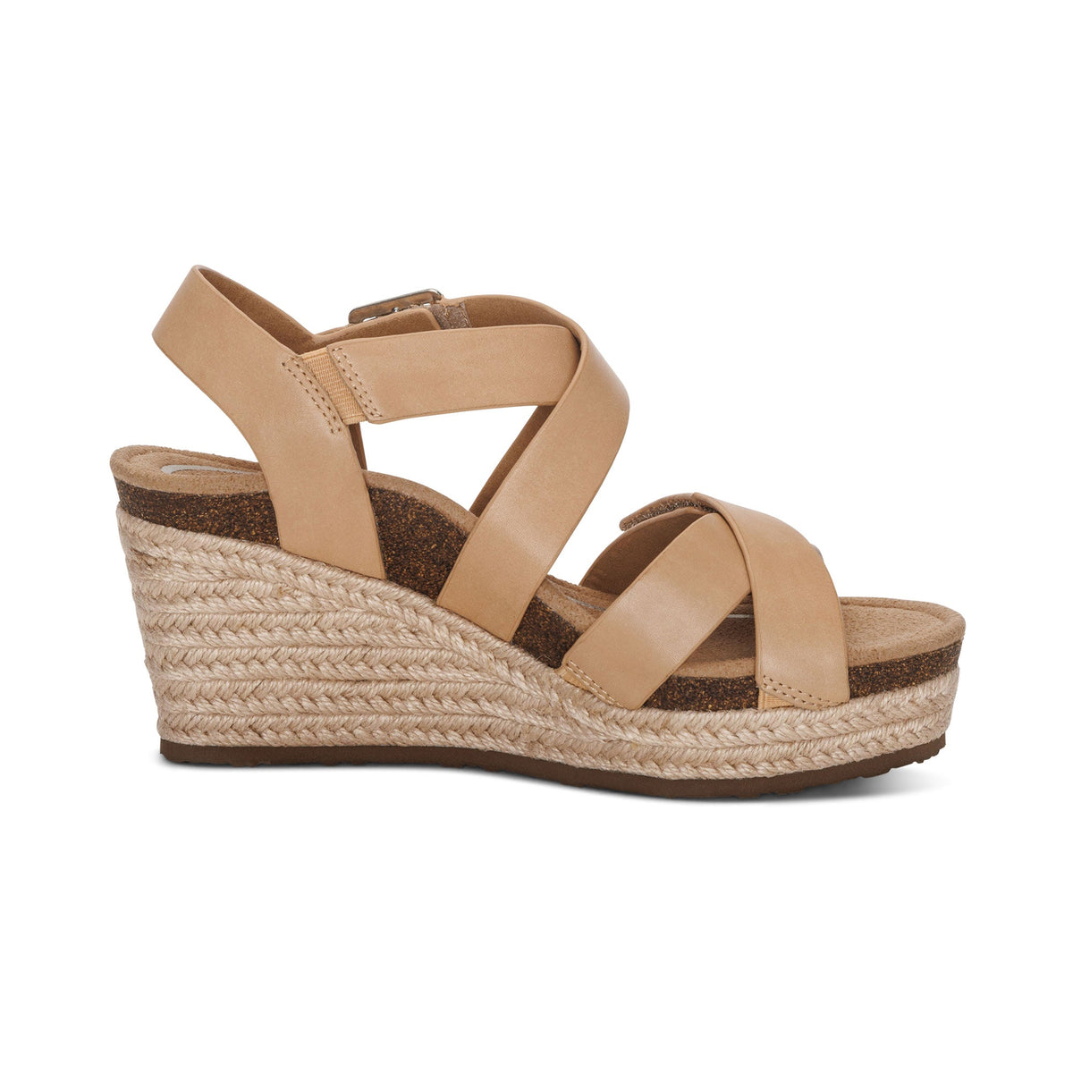 Aetrex Anna Arch Support Wedge - Sand