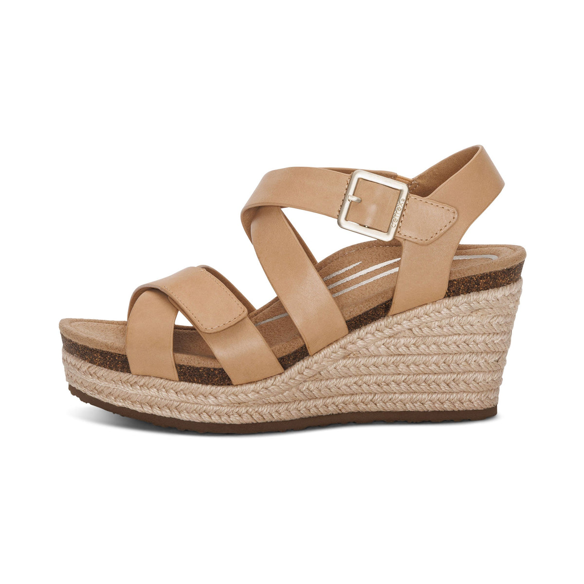 Aetrex Anna Arch Support Wedge - Sand