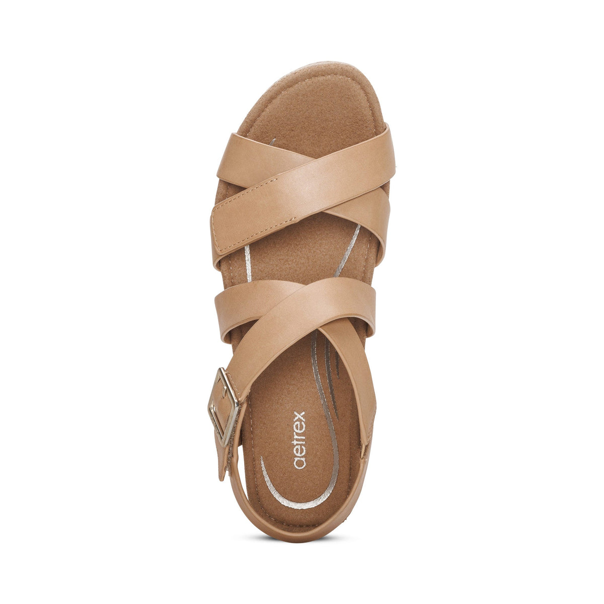 Aetrex Anna Arch Support Wedge - Sand
