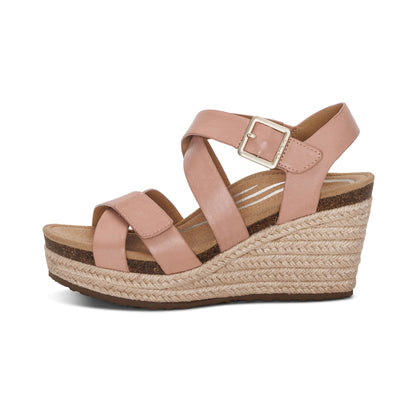 Aetrex Anna Arch Support Wedge - Rose