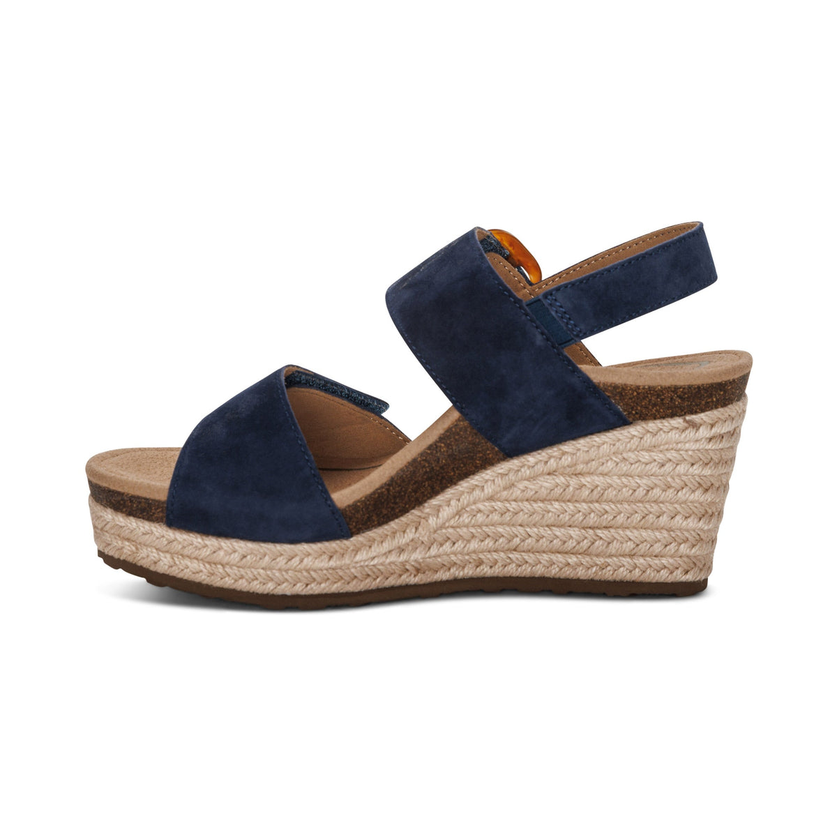 Aetrex Ashley Arch Support Wedge - Navy