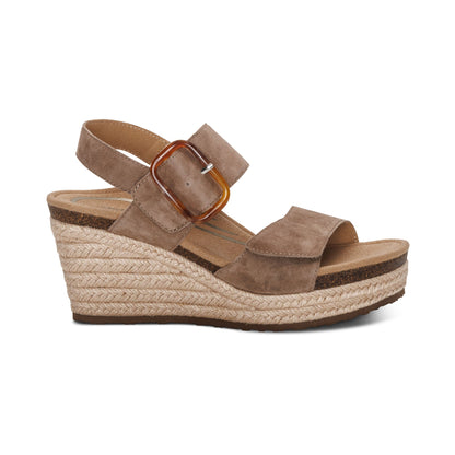 Aetrex Ashley Arch Support Wedge - Taupe