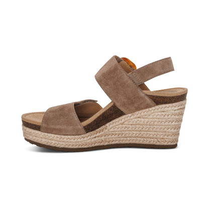Aetrex Ashley Arch Support Wedge - Taupe