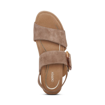 Aetrex Ashley Arch Support Wedge - Taupe