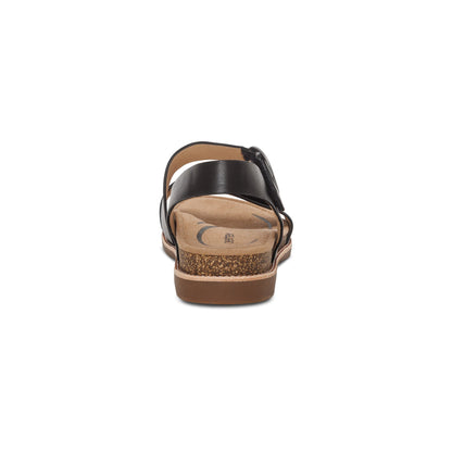 Aetrex Tamara Asymmetrical Quarter Strap Sandal - Black