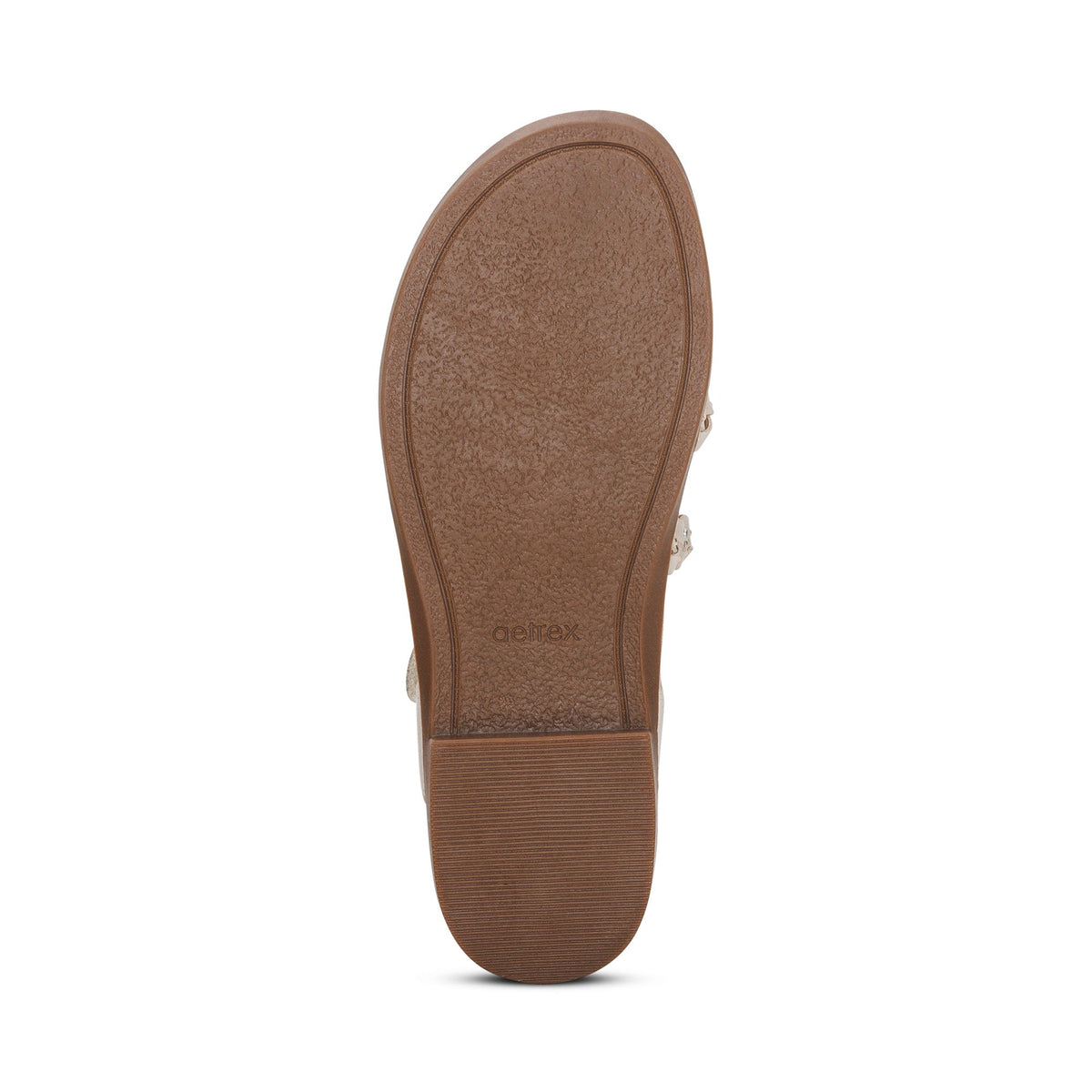Aetrex Jenn Quarter Strap Sandal - Ivory