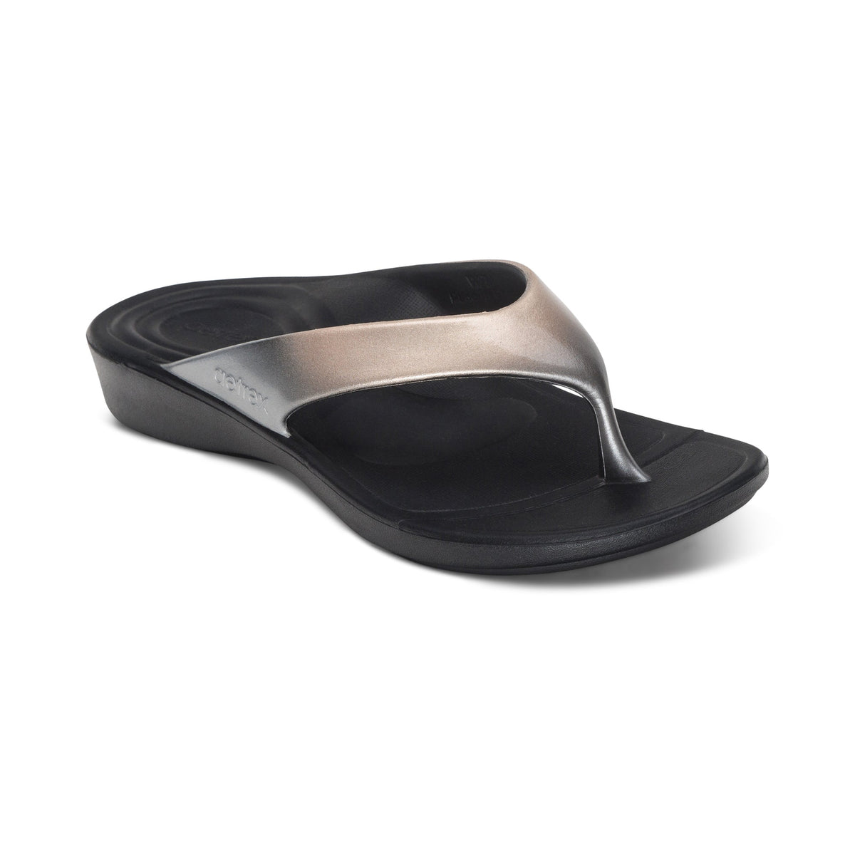 Aetrex Maui Orthotic Women's Flips - Metallic Ombre