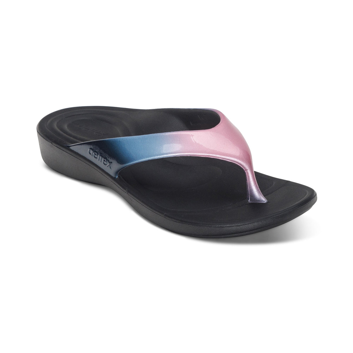 Aetrex Maui Orthotic Women's Flips - Metallic Pink