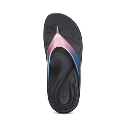 Aetrex Maui Orthotic Women's Flips - Metallic Pink