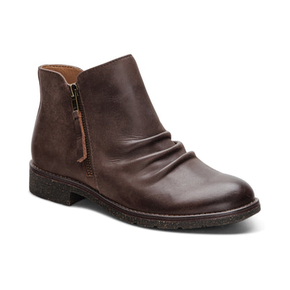 Aetrex Mila Low Boot - Dark Brown