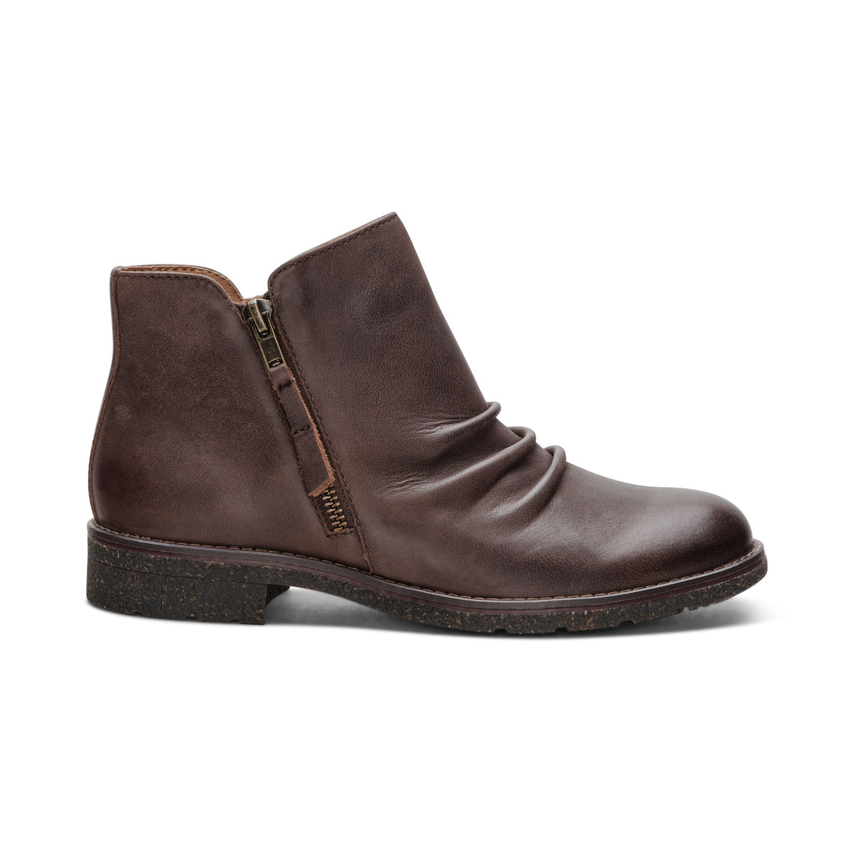 Aetrex Mila Low Boot - Dark Brown