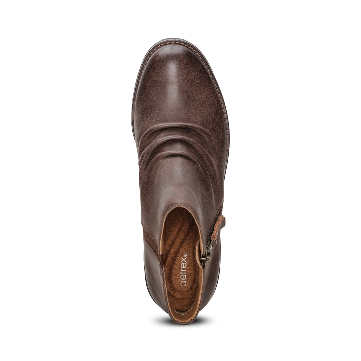 Aetrex Mila Low Boot - Dark Brown