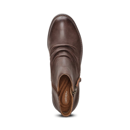 Aetrex Mila Low Boot - Dark Brown