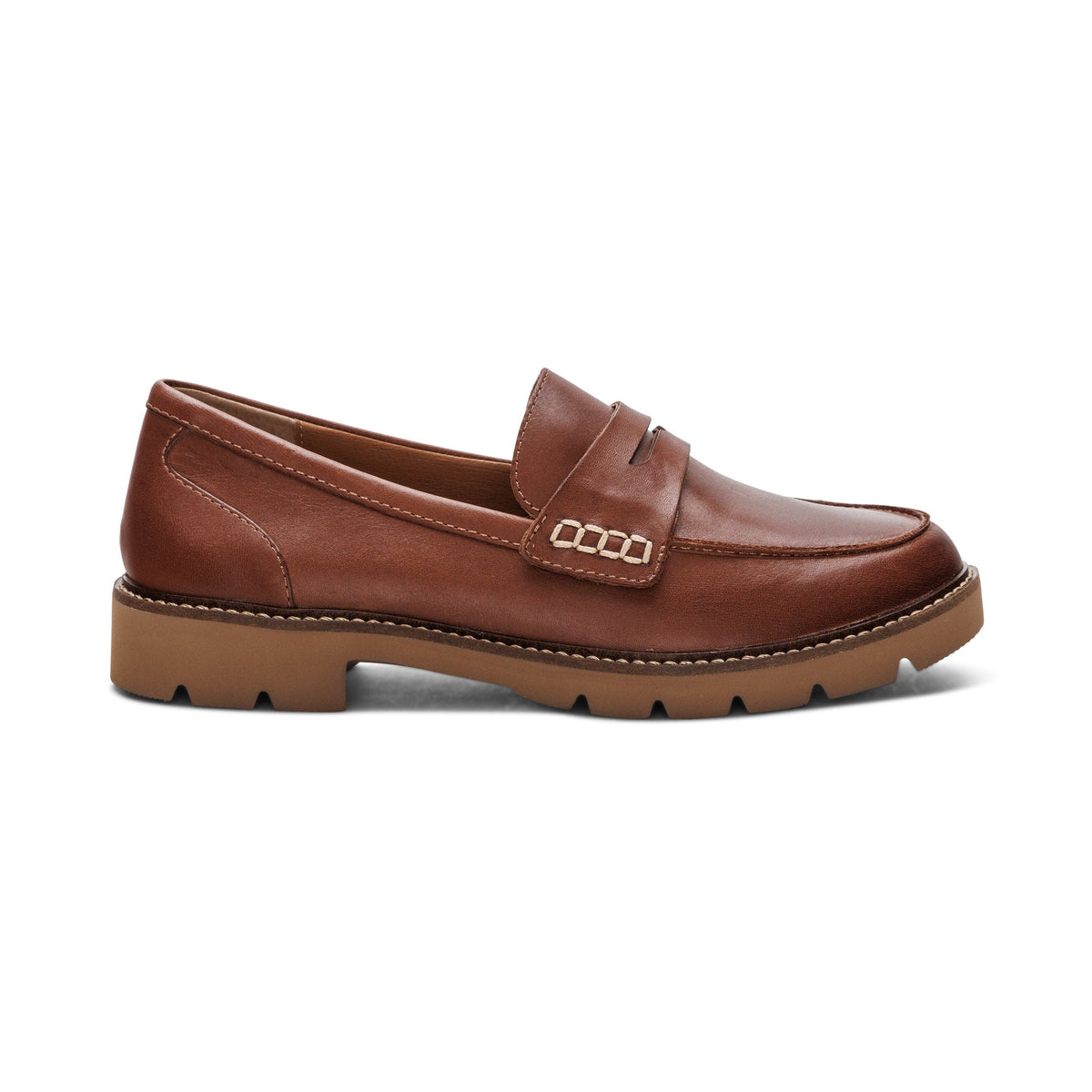 Aetrex Collette Arch Support Loafer - Cognac