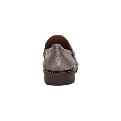 Aetrex Collette Arch Support Loafer - Brushed Silver