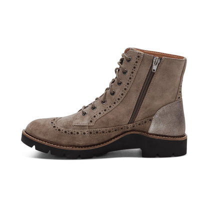 Aetrex Margot Lace-Up Boot - Taupe