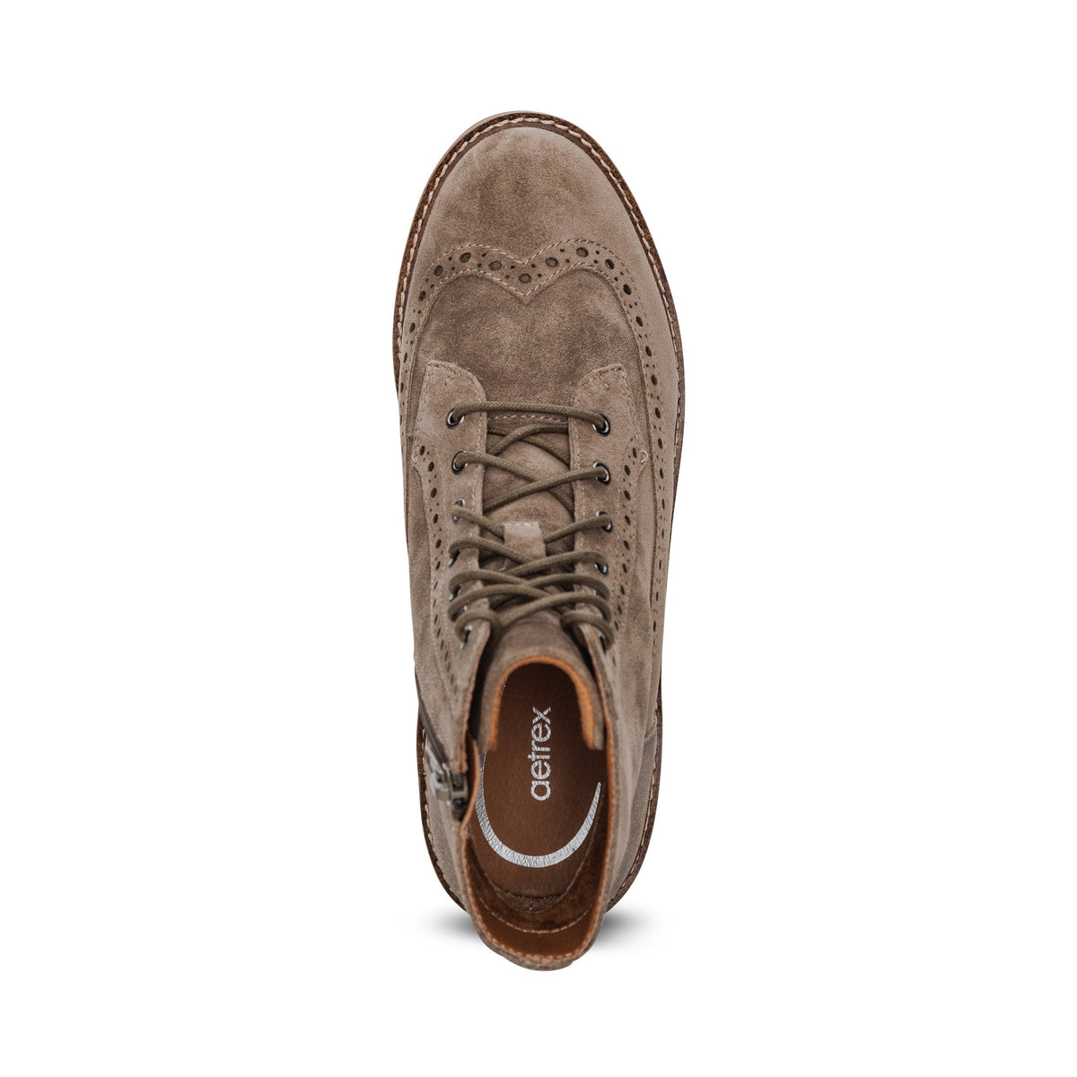 Aetrex Margot Lace-Up Boot - Taupe