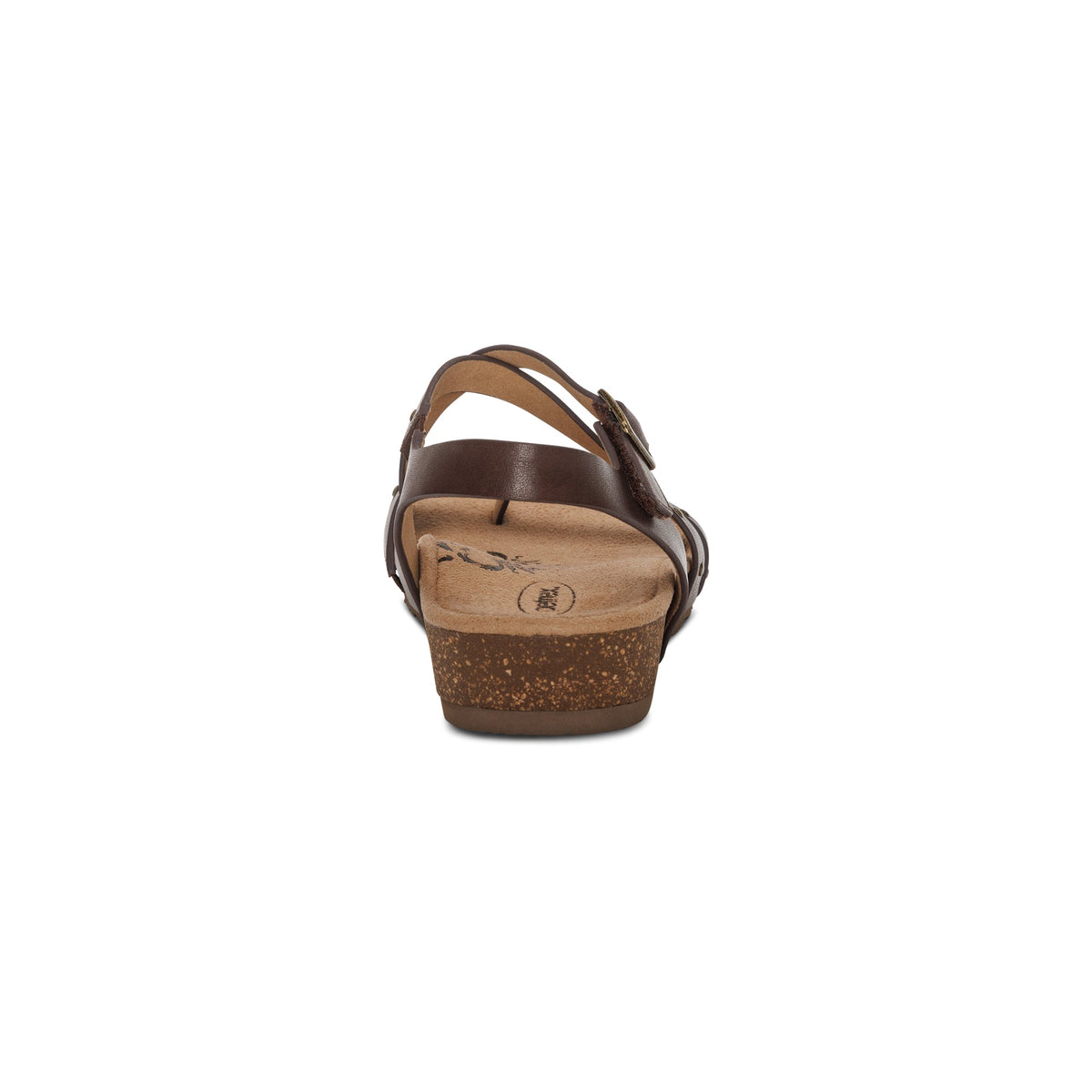 Aetrex Lauren Quarter Strap Sandal - Coffee