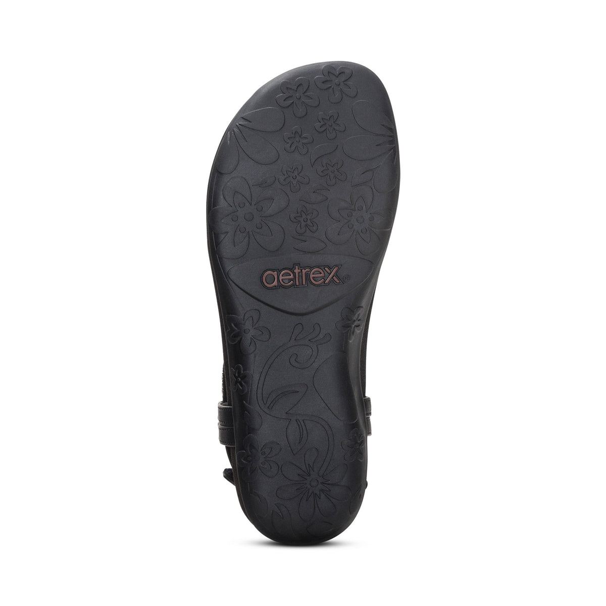 Aetrex Marni Slingback Thong Sandal - Black