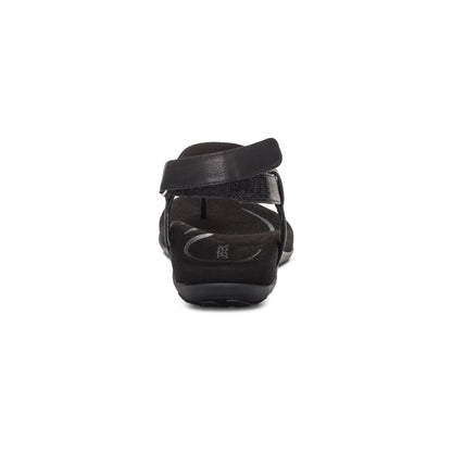 Aetrex Marni Slingback Thong Sandal - Black