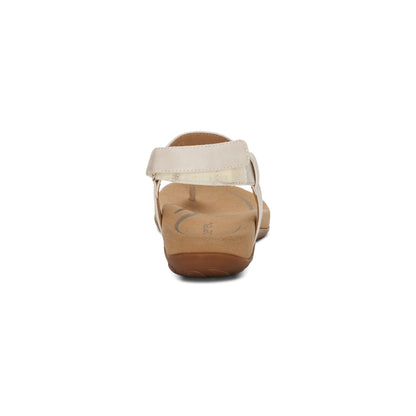 Aetrex Marni Slingback Thong Sandal - Ivory