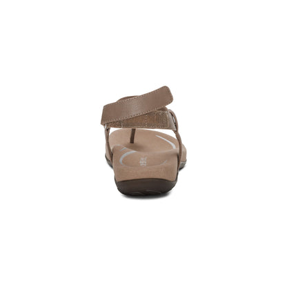 Aetrex Marni Slingback Thong Sandal - Taupe
