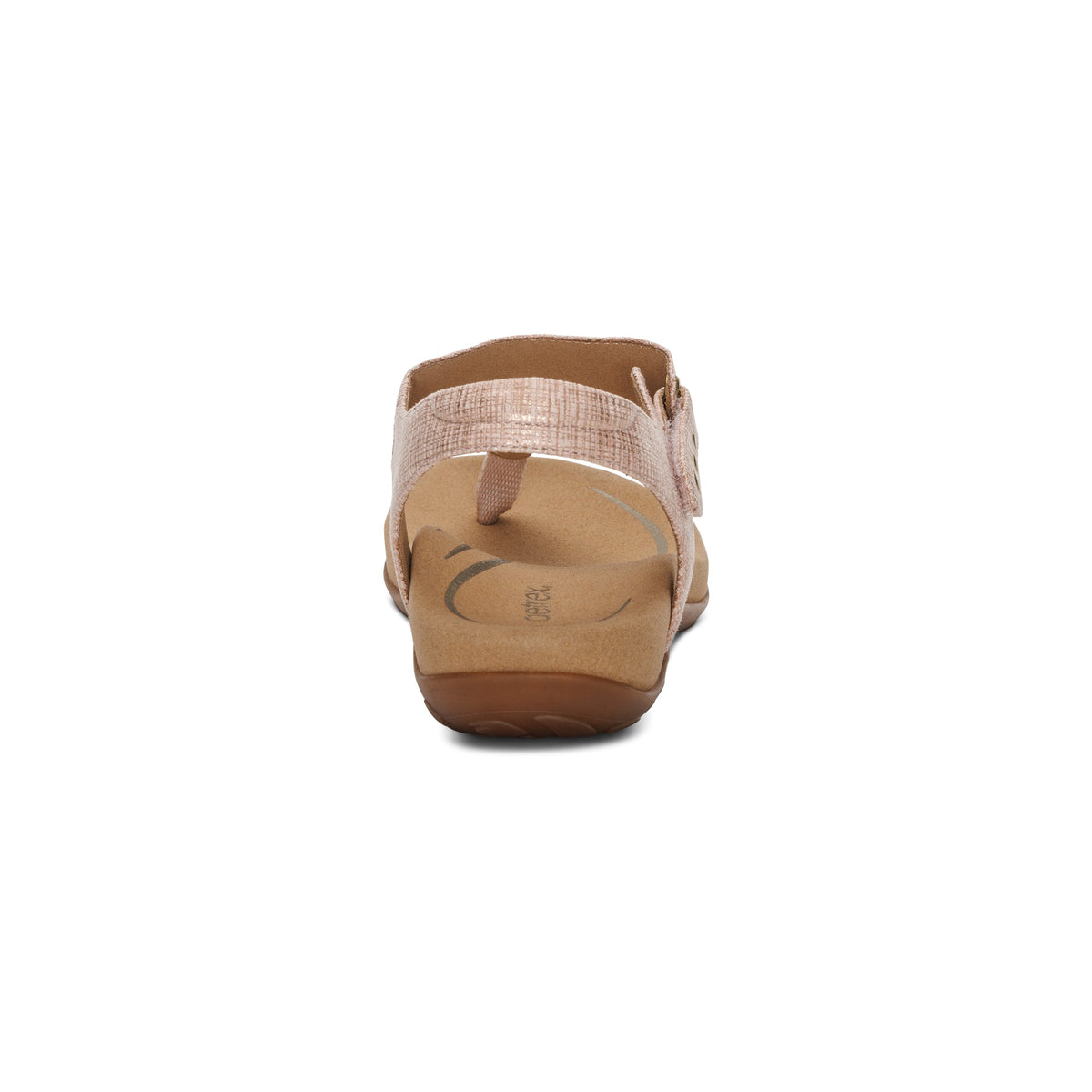 Aetrex Ellie Adjustable Quarter Strap Thong Sandal - Blush