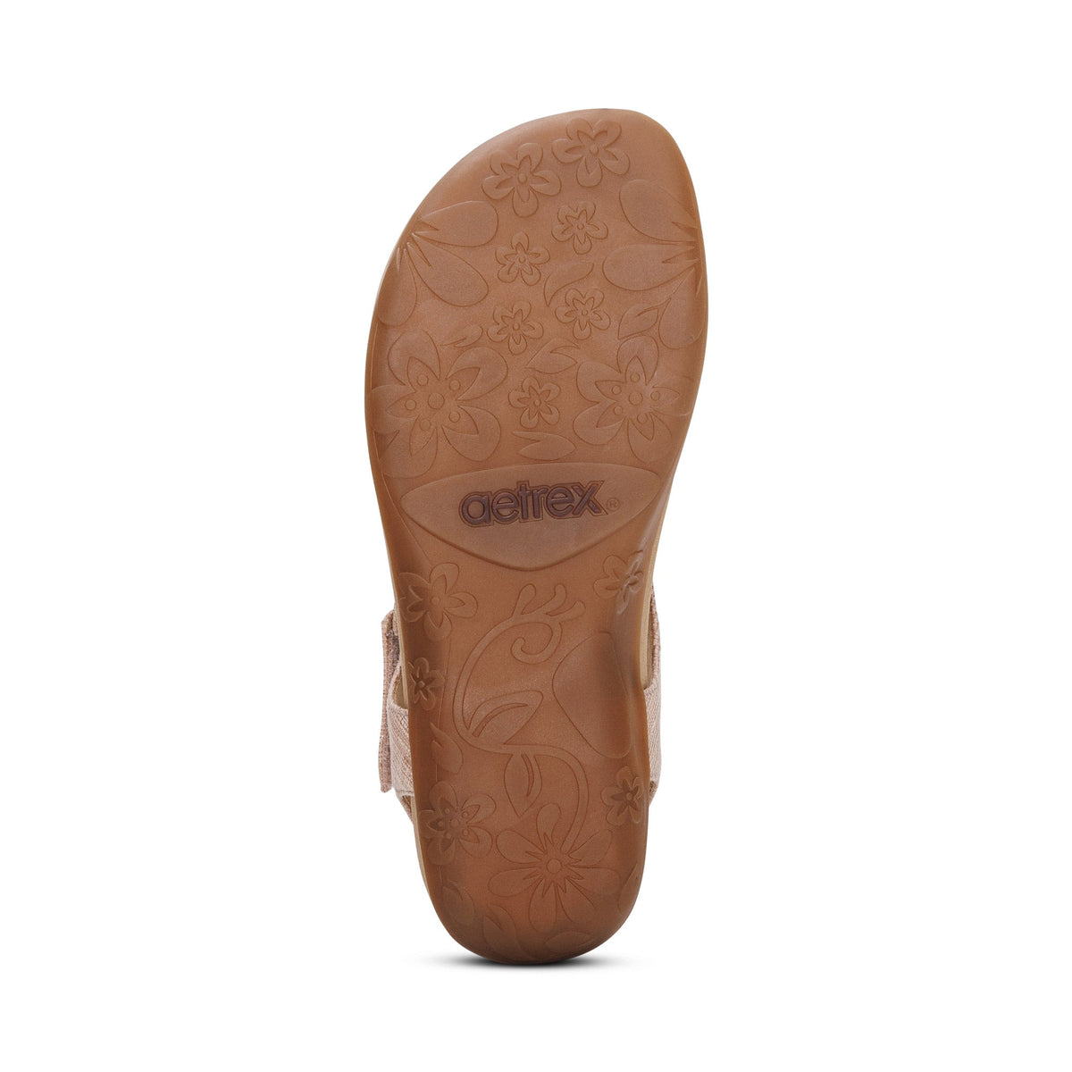 Aetrex Ellie Adjustable Quarter Strap Thong Sandal - Blush