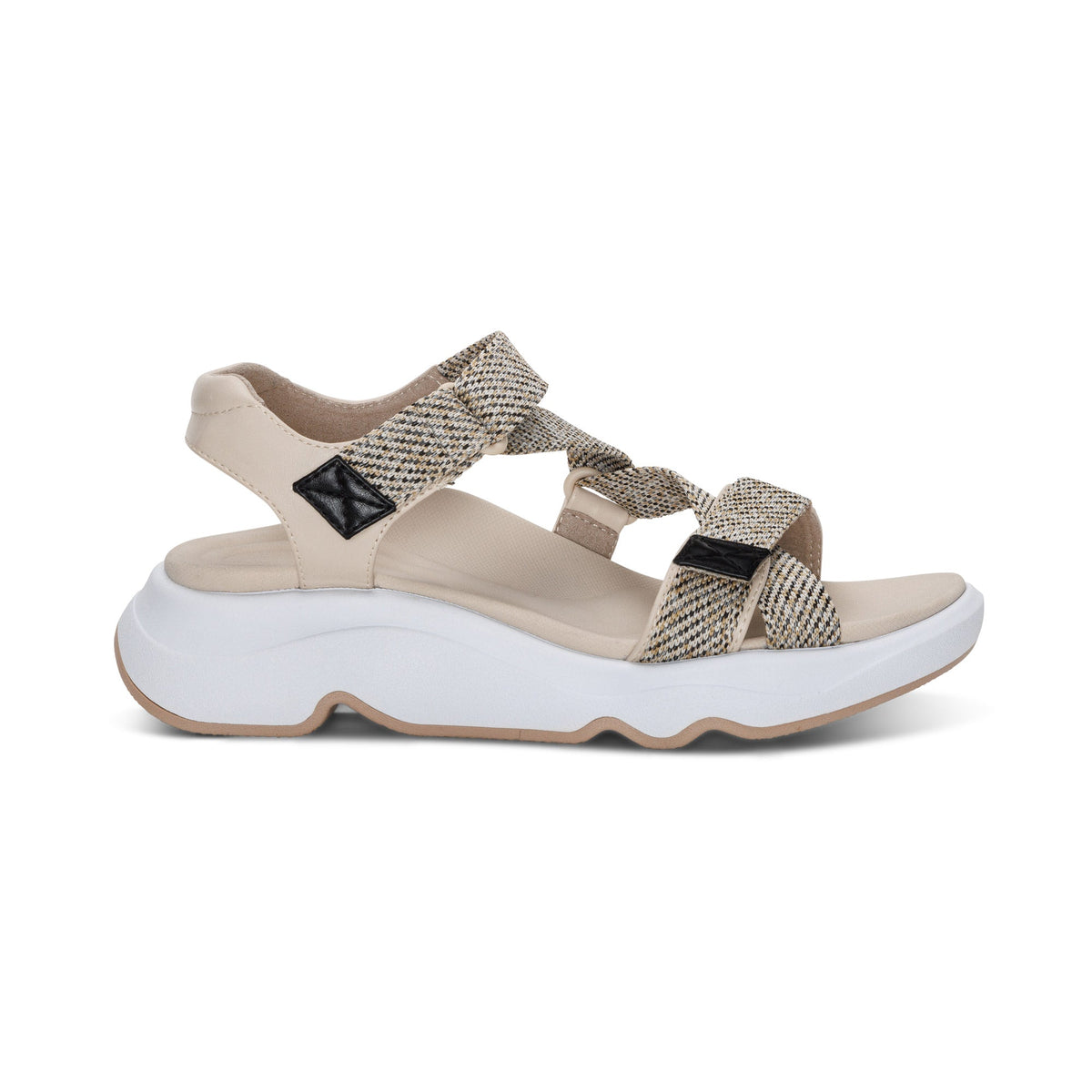 Aetrex Marz Adjustable Sport Sandal - Beige