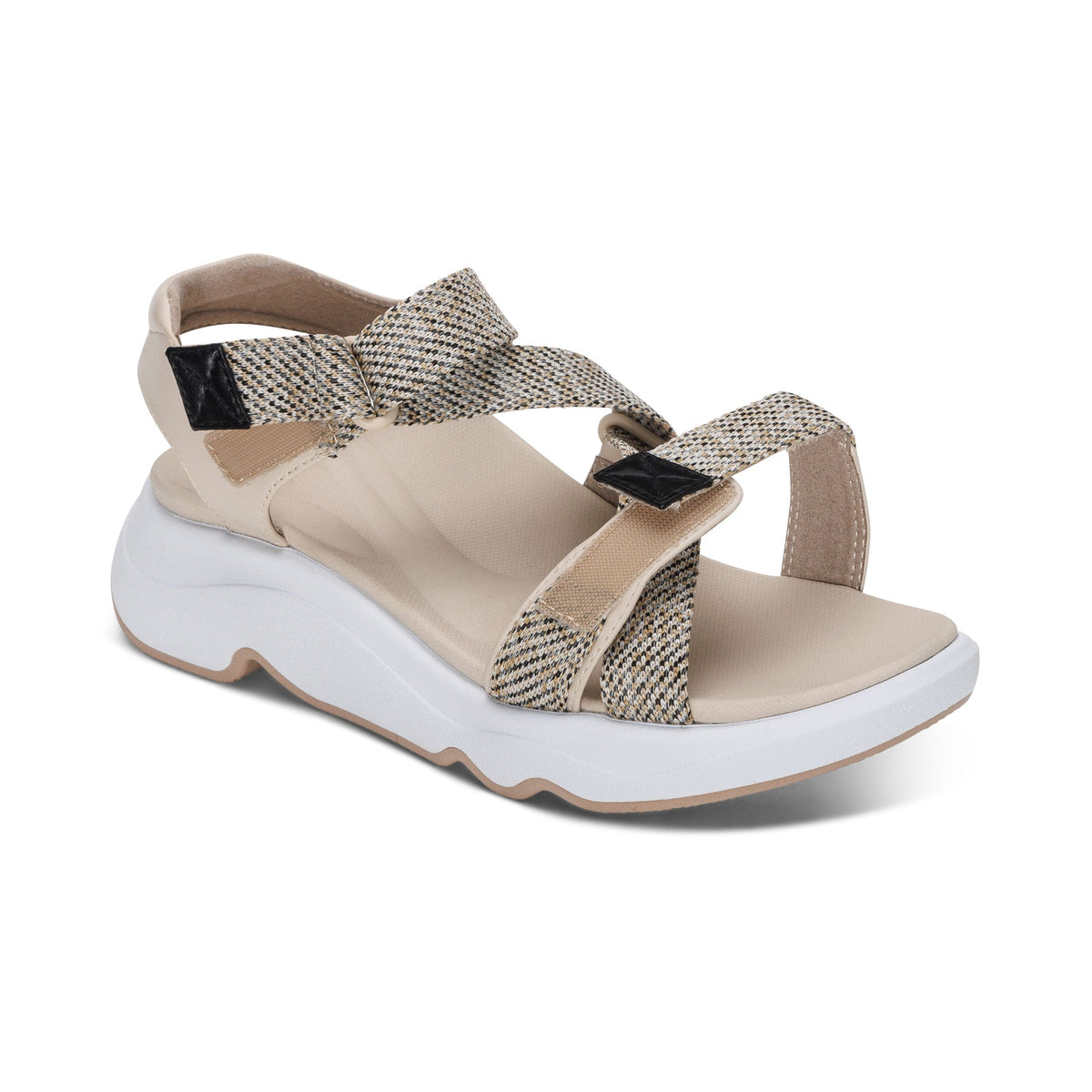 Aetrex Marz Adjustable Sport Sandal - Beige