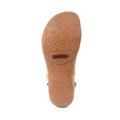 Aetrex Gabby Adjustable Quarter Strap Sandal - White